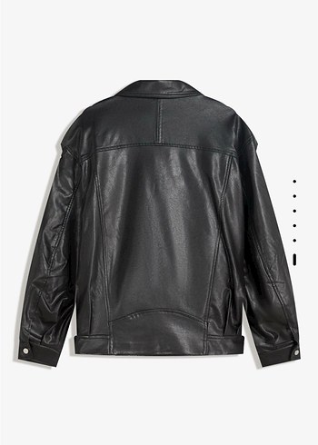bershka kemerli suni deri ceket - Görsel 3