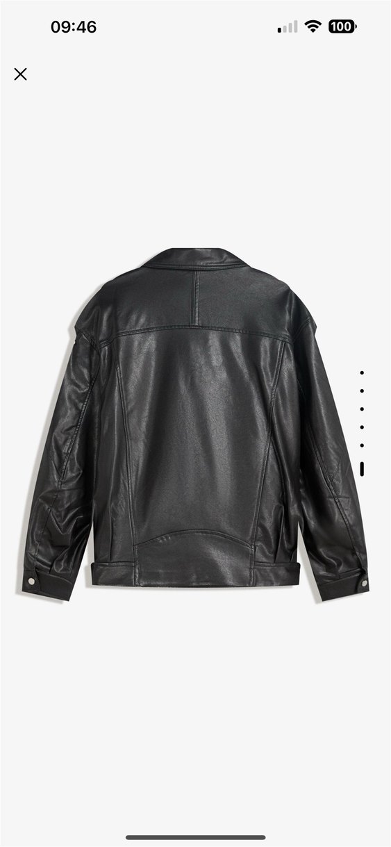 bershka kemerli suni deri ceket - Görsel 3