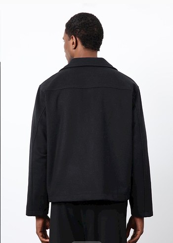 kruvaze kısa kaban - Görsel 4