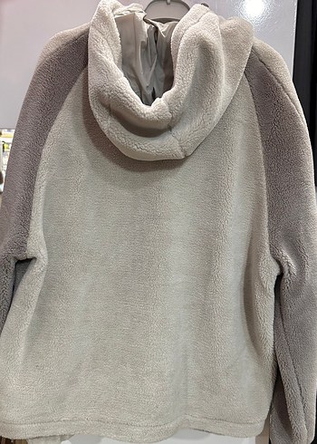 zara blok renkli suni yünlü ceket - Görsel 2