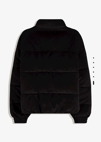 bershka fitilli kadife şişme ceket - Görsel 3