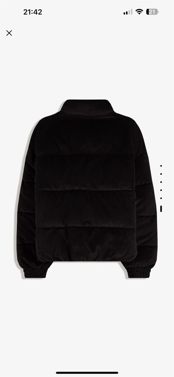 bershka fitilli kadife şişme ceket - Görsel 3