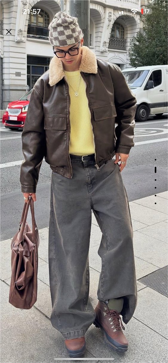 bershka suni deri ceket - Görsel 3