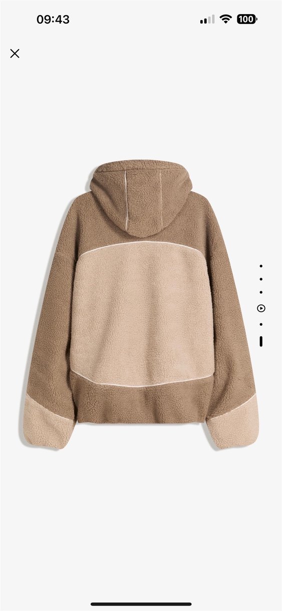 bershka suni yünlü ceket  - Görsel 2