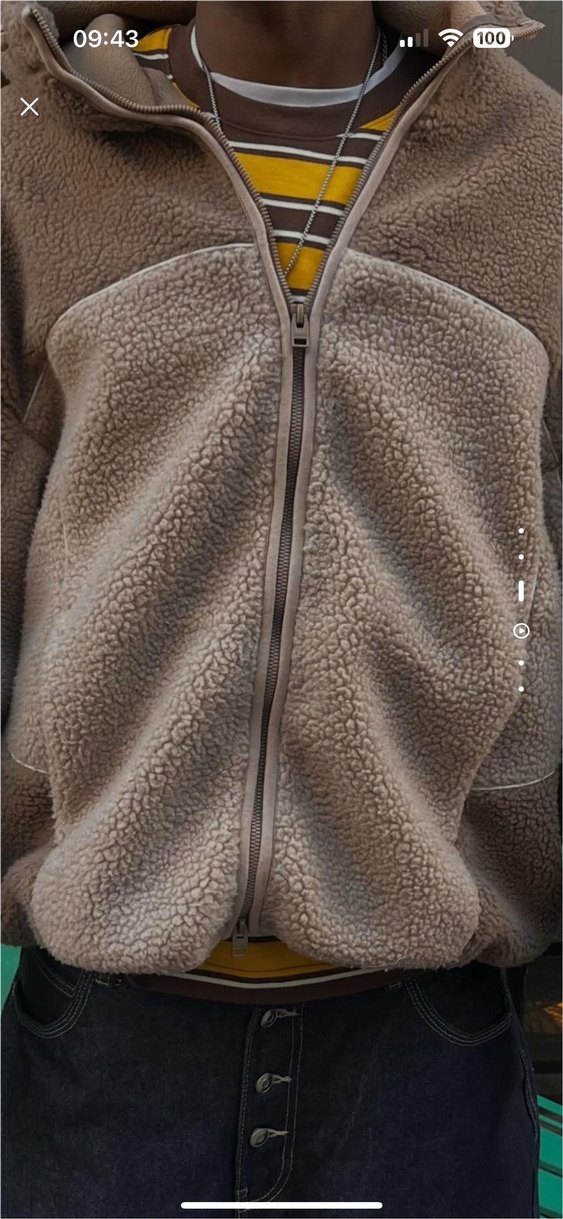 bershka suni yünlü ceket  - Görsel 4