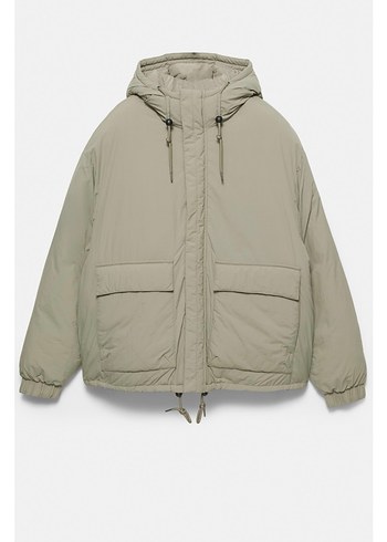 pull bear kısa şişme ceket - Görsel 4