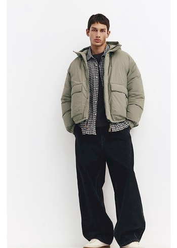 pull bear kısa şişme ceket - Görsel 2