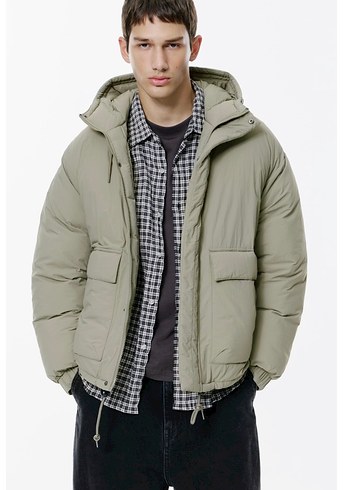 pull bear kısa şişme ceket - Görsel 2