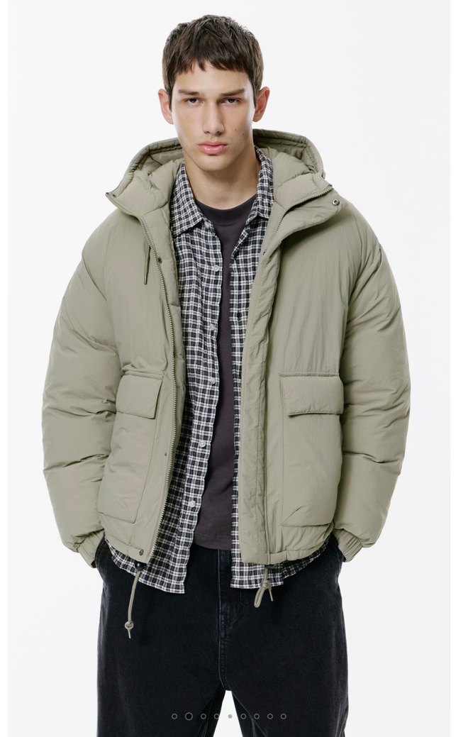 pull bear kısa şişme ceket - Görsel 2