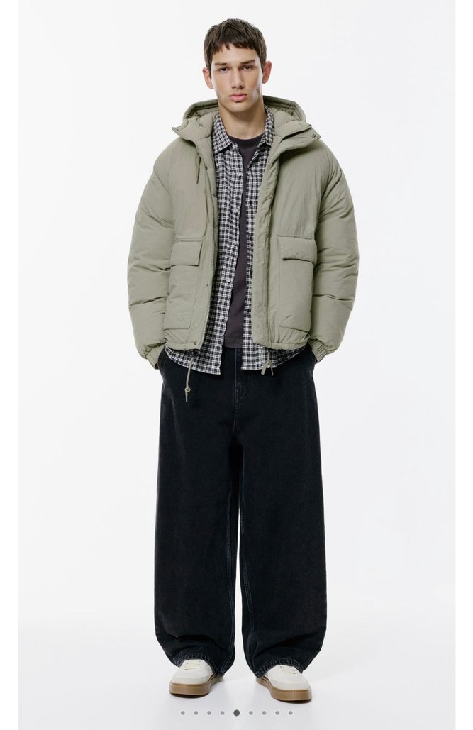 pull bear kısa şişme ceket - Görsel 5