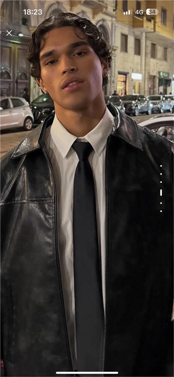 bershka zımbalı deri ceket - Görsel 5