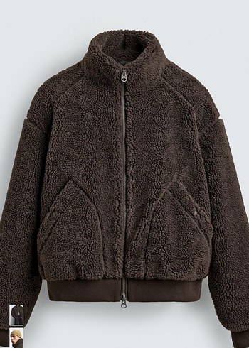 zara suni yün etkili ceket - Görsel 6