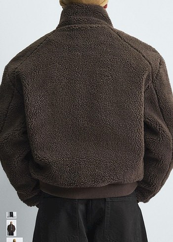 zara suni yün etkili ceket - Görsel 3