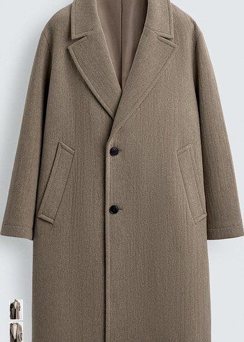 zara %55yün %45 polyester kaban - Görsel 6