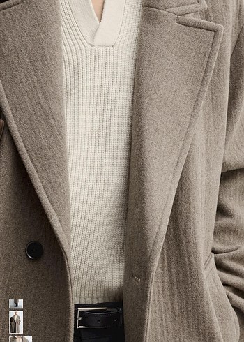 zara %55yün %45 polyester kaban - Görsel 7