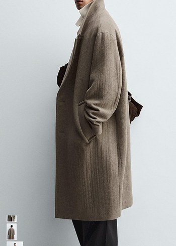 zara %55yün %45 polyester kaban - Görsel 4