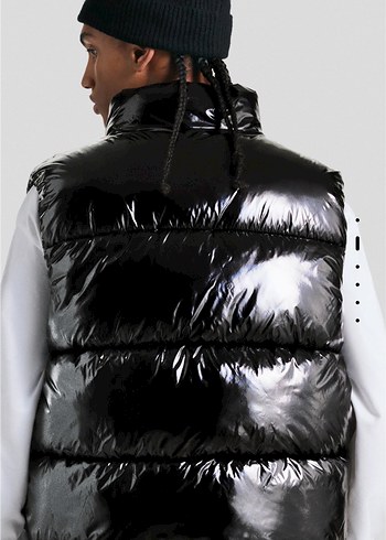 bershka parlak şişme yelek - Görsel 2