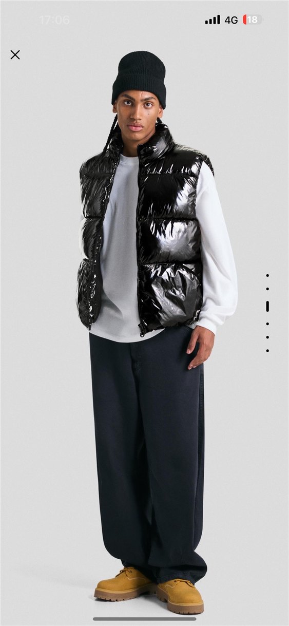 bershka parlak şişme yelek - Görsel 3