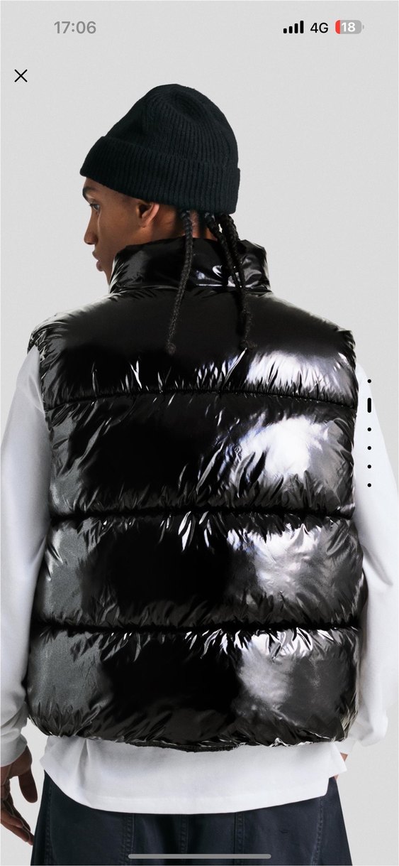 bershka parlak şişme yelek - Görsel 2