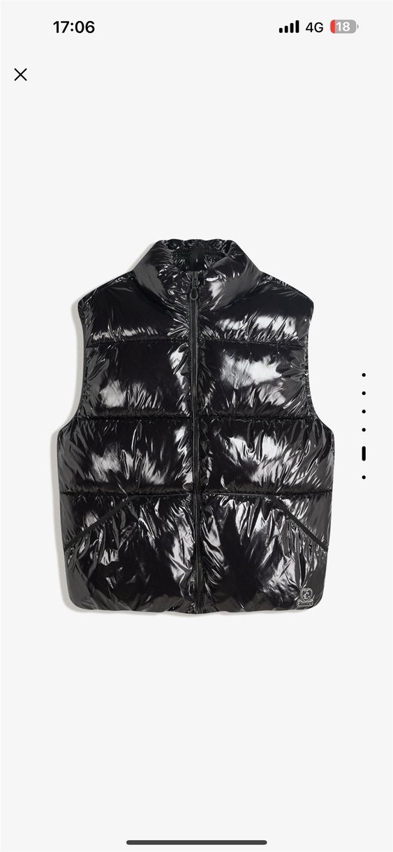 bershka parlak şişme yelek - Görsel 5