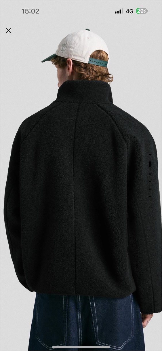 bershka suni yünlü ceket - Görsel 2