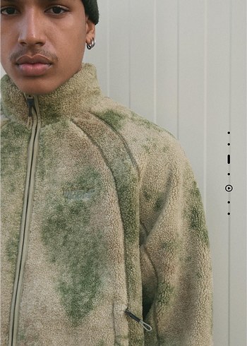 bershka suni yünlü ceket - Görsel 3