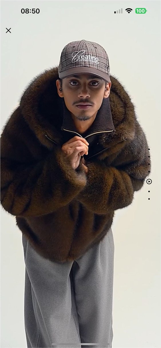 berahka suni kürk kapüşonlu ceket viral - Görsel 3