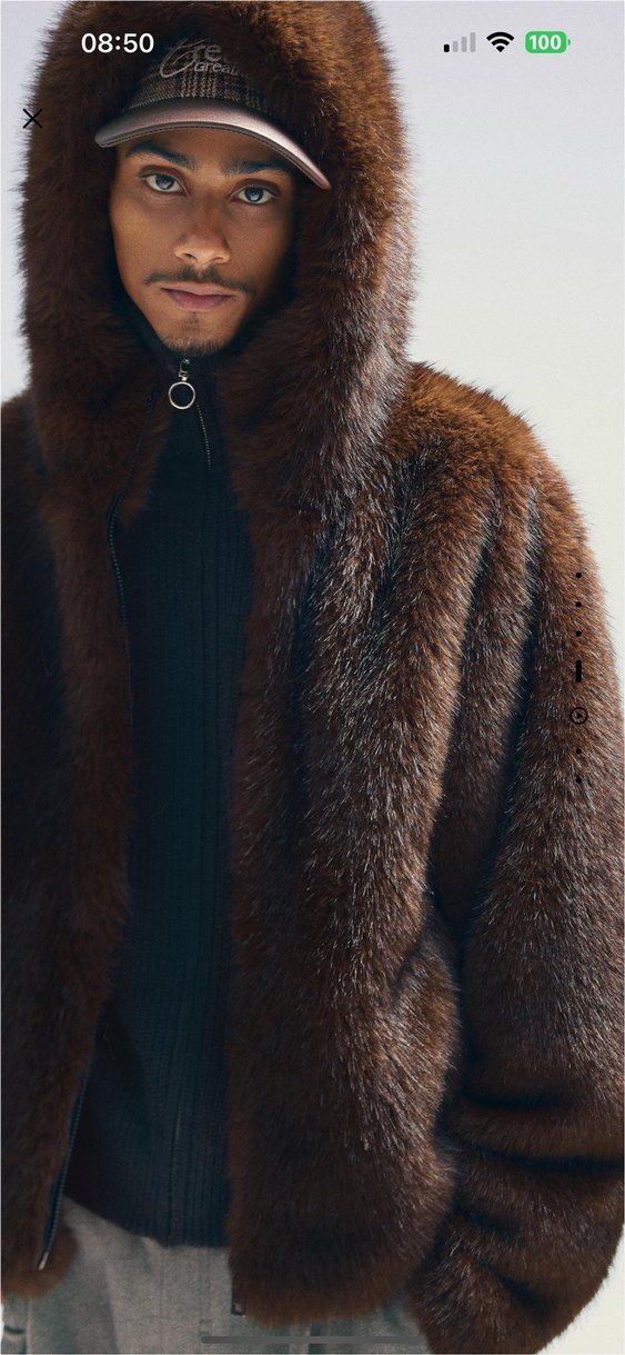 berahka suni kürk kapüşonlu ceket viral - Görsel 4