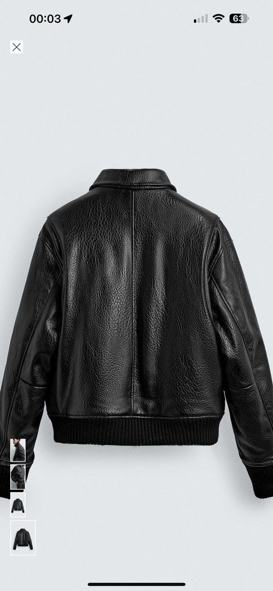 Siyah Deri Kemerli Erkek Ceket - Görsel 5