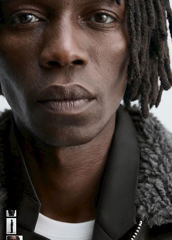 zara çift yüzlü suni deri ceket - Görsel 7