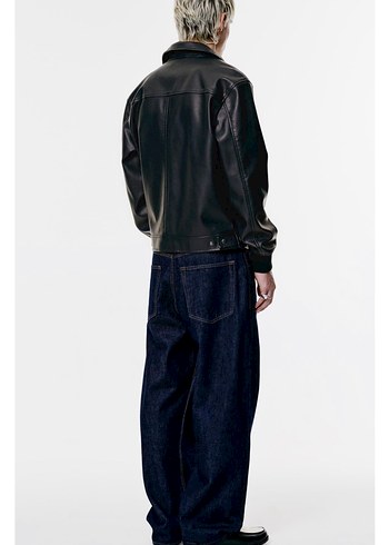 pull bear suni deri ceket - Görsel 2