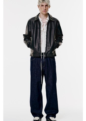 pull bear suni deri ceket - Görsel 7