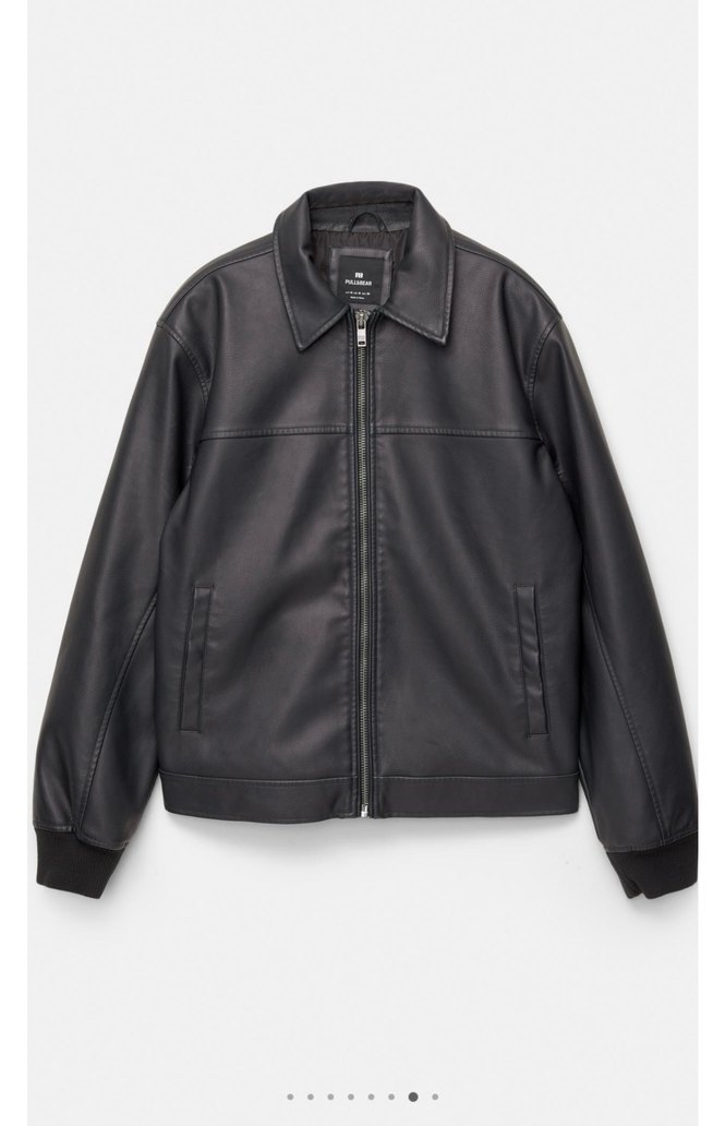 pull bear suni deri ceket - Görsel 5