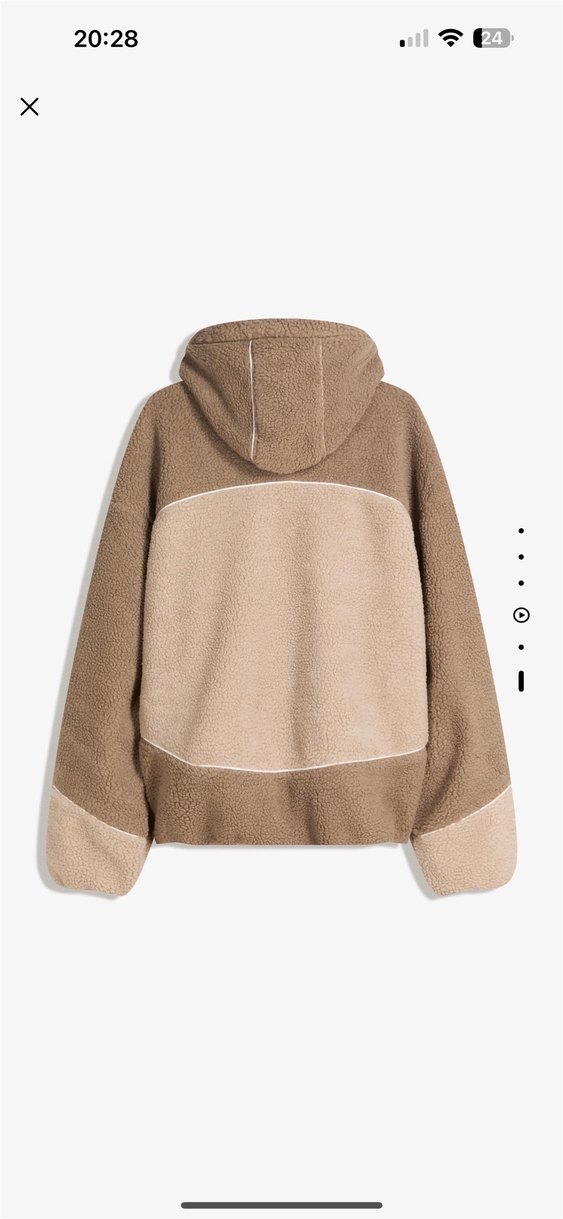 bershka suni yünlü ceket - Görsel 2