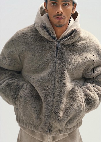 bershka suni ceket - Görsel 7