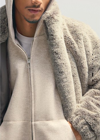 bershka suni ceket - Görsel 6