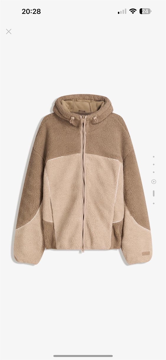 bershka suni yünlü ceket - Görsel 4