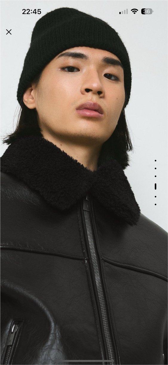 bershka suni deri ceket - Görsel 5