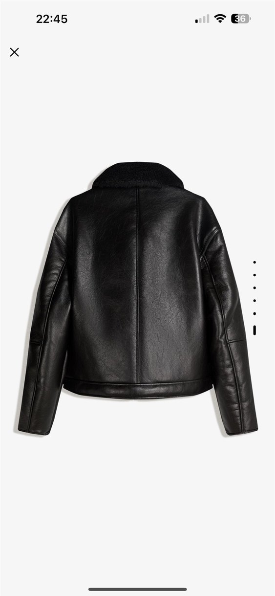 bershka suni deri ceket - Görsel 3