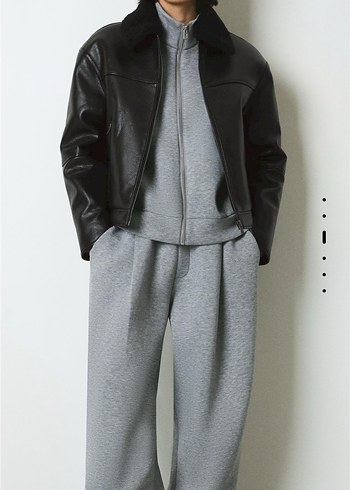 bershka suni deri ceket - Görsel 6