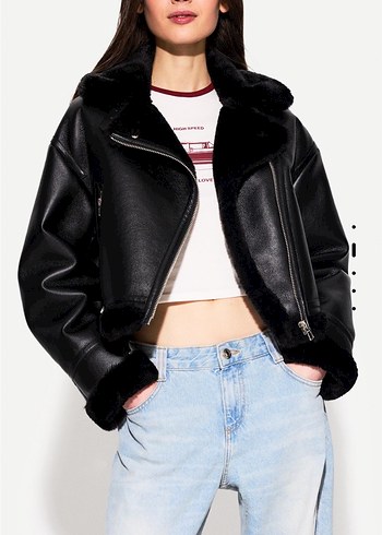 xs Beden bershka içi suni yünlü ceket
