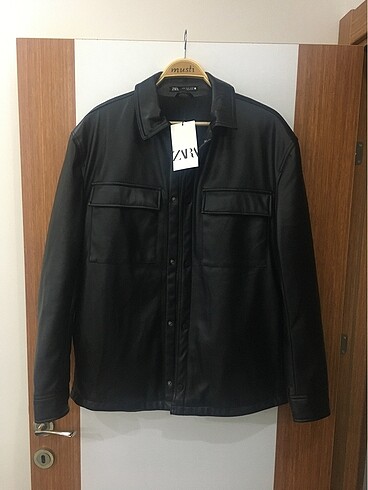 ZARA SUNİ DERİ ÇİFT CEPLİ CEKET