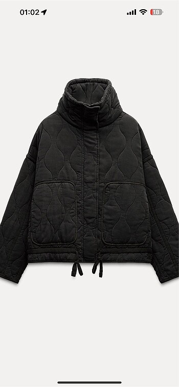 zara zw collection şişme mont