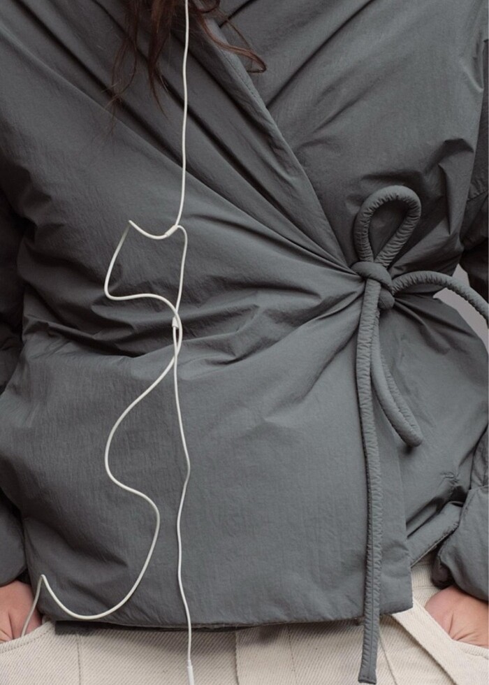 zara zw collection kruvaze kımono ceket - Görsel 4