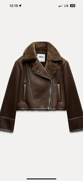 zara astar detaylı kısa ceket