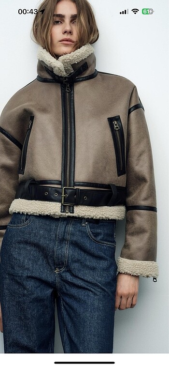 Zara zara astar detaylı kısa ceket