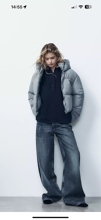 zara şişme anorak