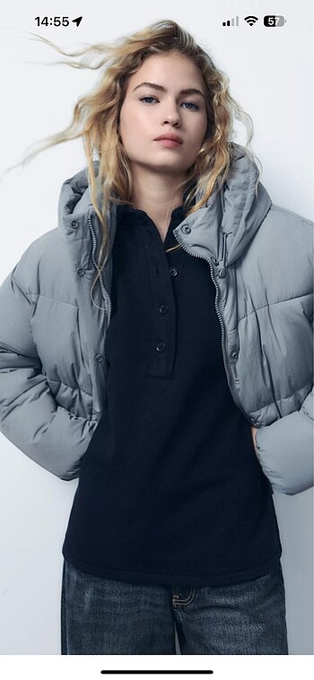 s Beden zara şişme anorak
