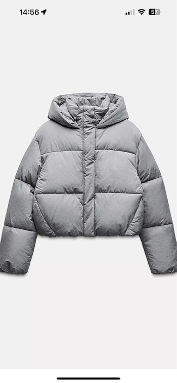 zara şişme anorak