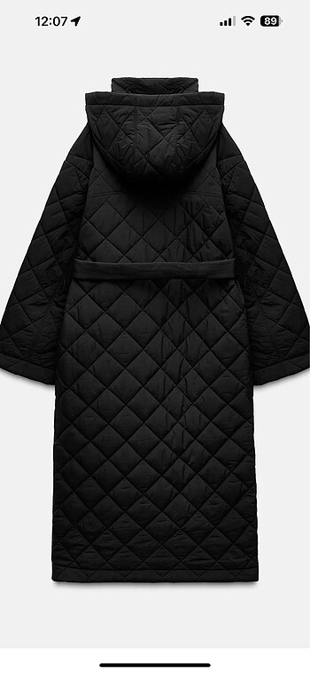 Zara zara su geçirmez kapitone ceket